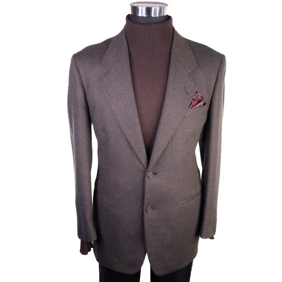 Daniel Hechter Sport Coat Mens 40R Tweed Textured Jacket Blazer Wool 2-Button - Picture 2 of 13